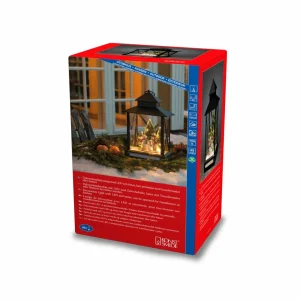 Konstsmide Christmas Lanterne déco LED Bonshommes neige noir IP44 42 cm^ Lumière De Noël