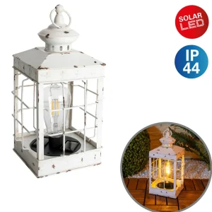 Näve Lanterne déco solaire LED 5276923, blanc antique^ Lampes Décoratives
