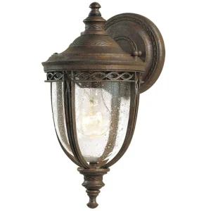Elstead Lanterne English Bridle IP44 Ø 16,5 cm bronze^ Appliques Murales Extérieures