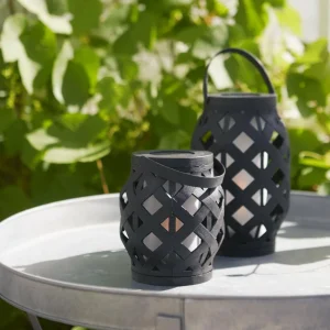 STAR TRADING Lanterne LED Flame Lantern, noire, hauteur 16 cm^ Lampes Décoratives