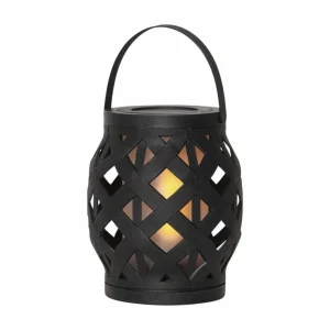 STAR TRADING Lanterne LED Flame Lantern, noire, hauteur 16 cm^ Lampes Décoratives