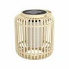 EGLO Lanterne LED solaire Marliano, bois clair, bois^ Lampes Décoratives