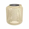 EGLO Lanterne LED solaire Marliano, bois clair, bois^ Lampes Décoratives