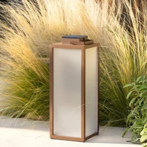 Les Jardins Lanterne solaire à LED Tradition, corten, hauteur 65 cm^ Lampes Décoratives