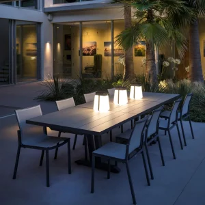 Les Jardins Lanterne solaire LED Bump 300 portable, grise^ Lampes Décoratives