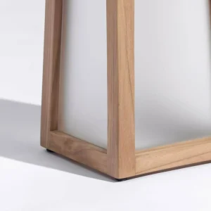 Les Jardins Lanterne solaire LED Tecka portable, teck 25 cm^ Lampes Décoratives