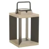 Les Jardins Lanterne solaire Teckalu, Duratek/alu noir 36,5 cm^ Lampes Décoratives