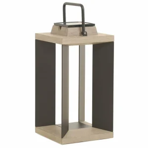 Les Jardins Lanterne solaire Teckalu, Duratek/alu noir 45,5 cm^ Lampes Décoratives