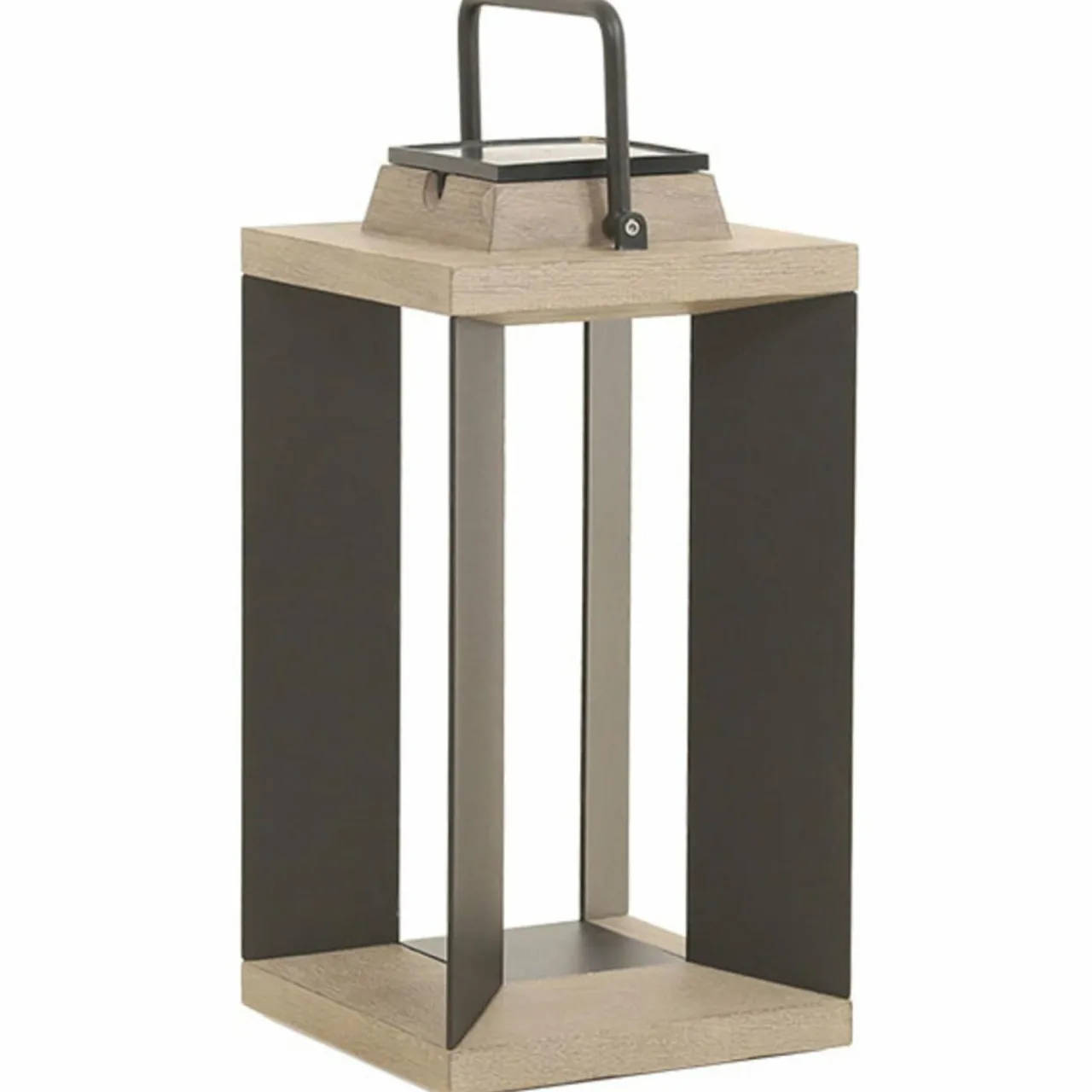 lanterne_solaire_teckalu_duratekalu_noir_cm_3-1.webp Les Jardins Lanterne solaire Teckalu, Duratek/alu noir 45,5 cm^ Lampes Décoratives