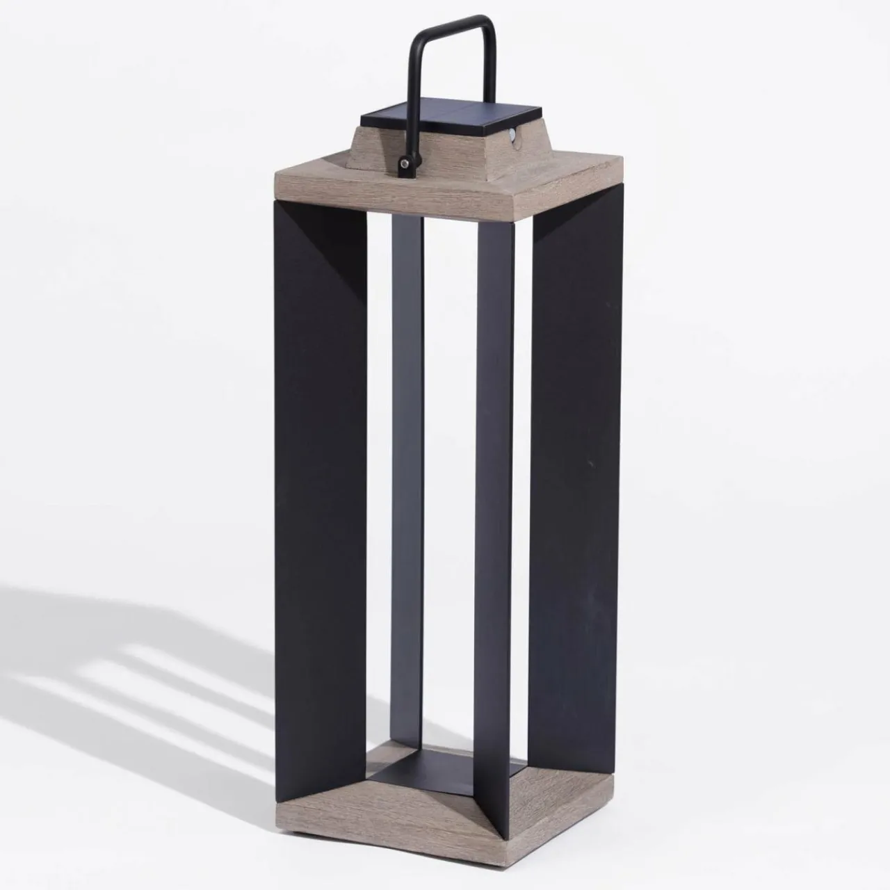 lanterne_solaire_teckalu_duratekalu_noir_cm_5.webp Les Jardins Lanterne solaire Teckalu, Duratek/alu noir 65,5 cm^ Lampes Décoratives