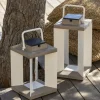 Les Jardins Lanterne solaire Teckalu, Duratek/blanche 65,5 cm^ Lampes Décoratives