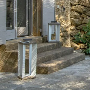Les Jardins Lanterne solaire Teckalu, Duratek/blanche 45,5 cm^ Lampes Décoratives