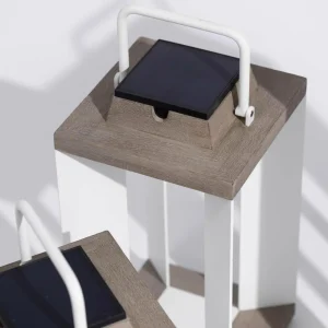 Les Jardins Lanterne solaire Teckalu, Duratek/blanche 36,5 cm^ Lampes Décoratives