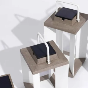 Les Jardins Lanterne solaire Teckalu, Duratek/blanche 36,5 cm^ Lampes Décoratives