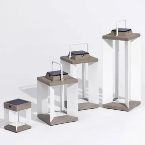 Les Jardins Lanterne solaire Teckalu, Duratek/blanche 36,5 cm^ Lampes Décoratives