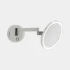 LEDS-C4 Vanity miroir mural à LED, 3 000 K, chromé^ Meubles & Aménagements