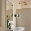 LEDS-C4 Vanity miroir mural à LED, 3 000 K, noir^ Meubles & Aménagements