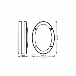 LEDVANCE Applique d'extérieur Endura Classic Orbi, IP65^ Appliques Murales Extérieures