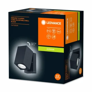 LEDVANCE Endura Classic Cube applique noire^ Appliques Murales Extérieures