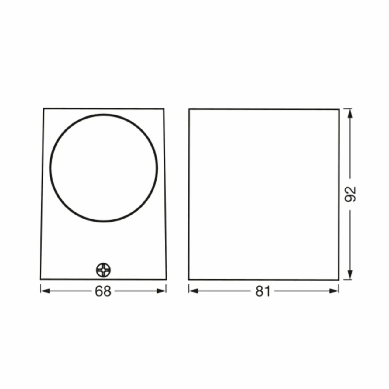 ledvance_endura_classic_square_down_noir_2.webp LEDVANCE Endura Classic Square down noir^ Appliques Murales Extérieures