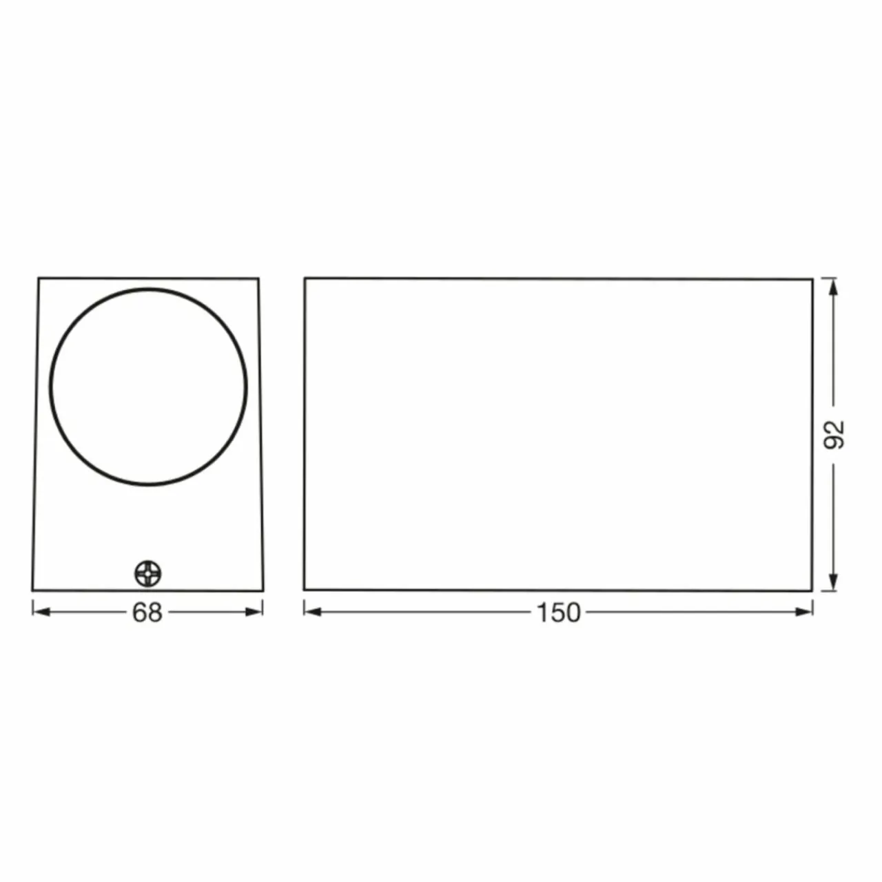 ledvance_endura_classic_square_updown_blanc_2.webp LEDVANCE Endura Classic Square up/down blanc^ Appliques Murales Extérieures