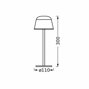 LEDVANCE Lampe à poser LED rechargeable Style Stan, aluminium, CCT, beige^ Lampes Décoratives