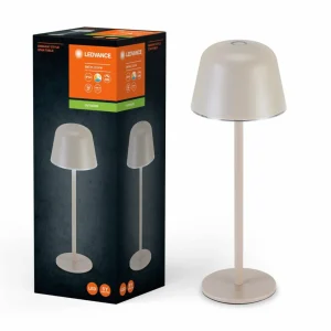 LEDVANCE Lampe à poser LED rechargeable Style Stan, aluminium, CCT, beige^ Lampes Décoratives