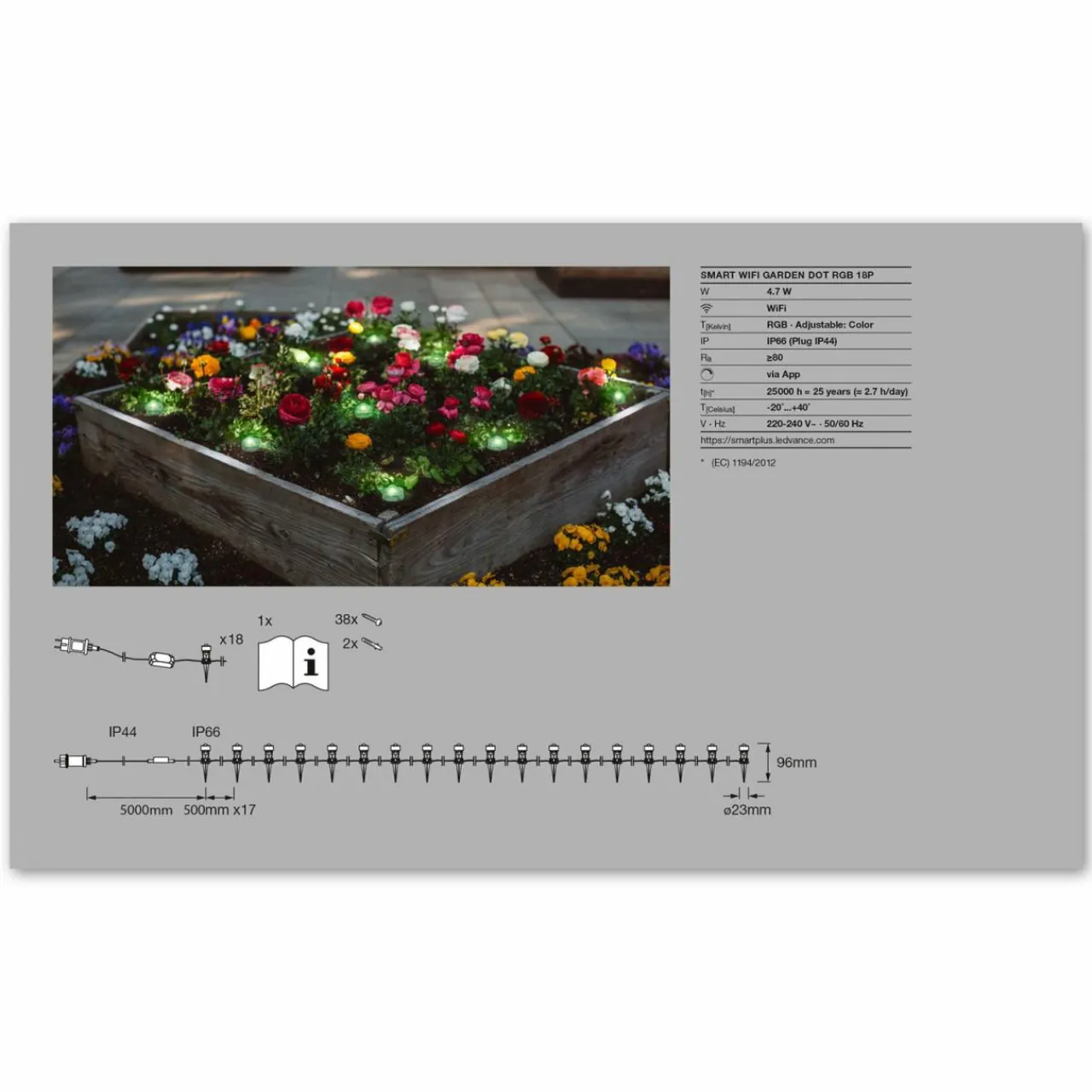 ledvance_smart_wifi_garden_dot_spot_led_lot_de__4.webp LEDVANCE SMART+ WiFi Garden Dot spot LED lot de 18^ Lampes Décoratives