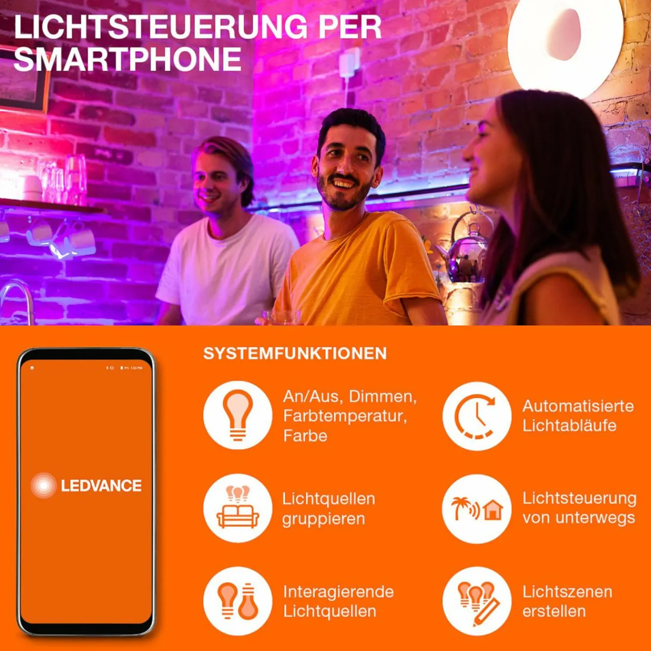 ledvance_smart_wifi_ventilateur_plafond_led_round_4.webp LEDVANCE SMART+ WiFi ventilateur plafond LED Round^ Ventilateurs