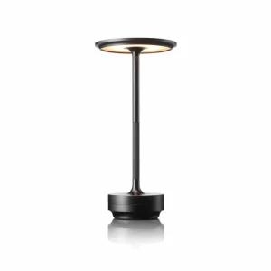 LeuchtNatur Luxa I Lampe à poser LED rechargeable, noir^ Lampes Décoratives