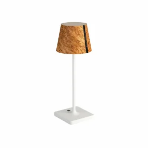 LeuchtNatur Luxa II, bouleau, pied blanc^ Lampes Décoratives