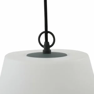 Lindby Alaida suspension d’extérieur, cône, blanc^ Suspensions D'Extérieur