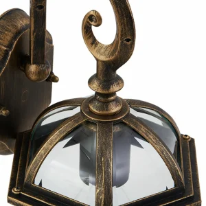 Lindby applique d'extérieur Adelisa, or antique, aluminium, hauteur 39 cm^ Appliques Murales Extérieures