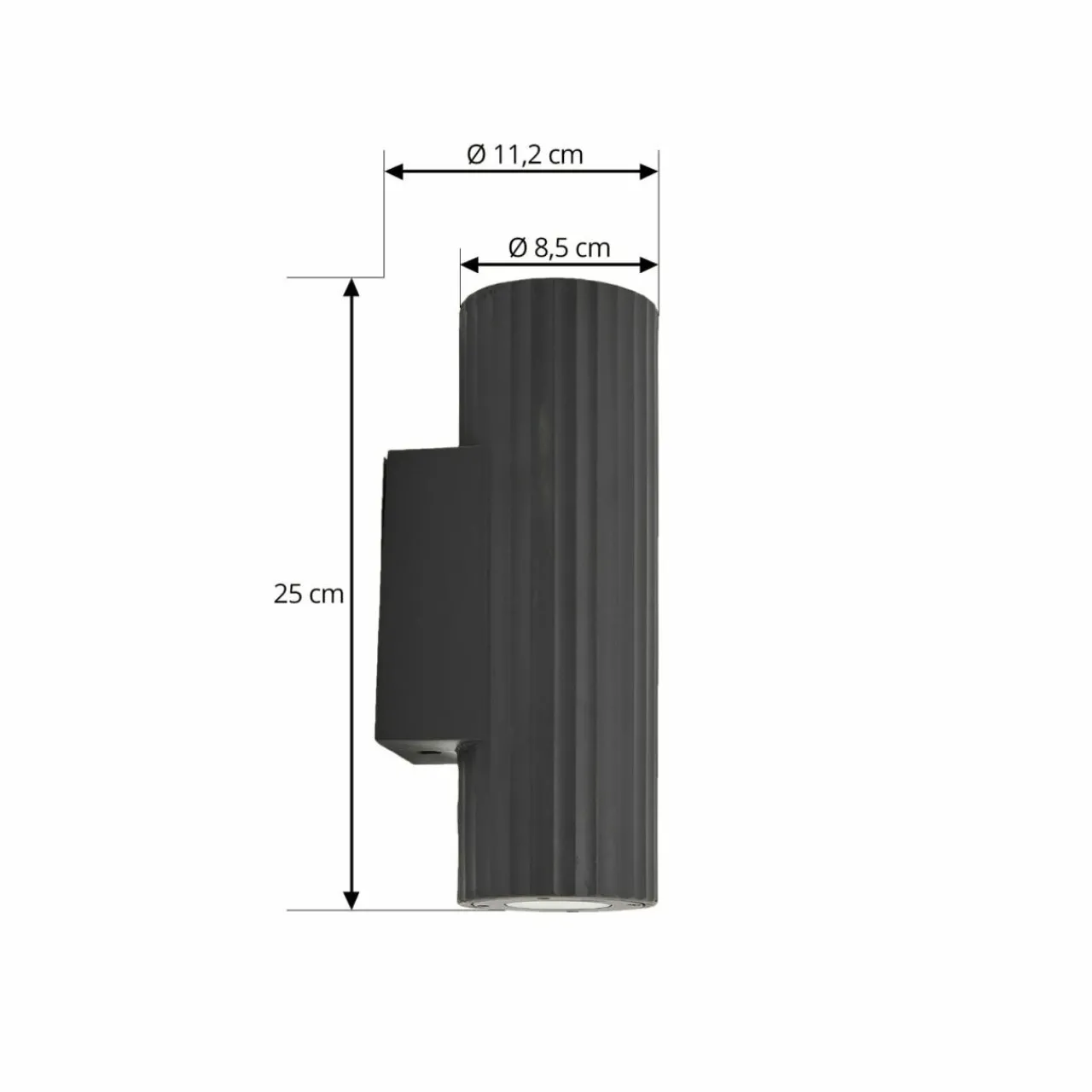lindby_applique_dextrieur_christa_gris_bton_cmrifellung_2.webp Lindby applique d'extérieur Christa, gris, béton, 25cm,Rifellung^ Luminaires De Terrasse