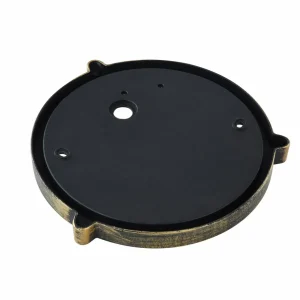 Lindby applique d'extérieur Daaje, doré, Ø 26 cm, aluminium^ Appliques Murales Extérieures