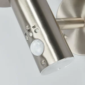 Lindby applique d'extérieur Djori, gris, acier inoxydable, capteur^ Appliques D'Extérieur Avec Détecteur