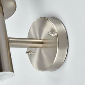Lindby applique d'extérieur Djori, gris, acier inoxydable, capteur^ Appliques D'Extérieur Avec Détecteur