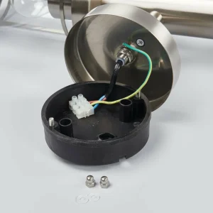 Lindby applique d'extérieur Djori, gris, acier inoxydable, capteur^ Appliques D'Extérieur Avec Détecteur