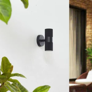 Lindby applique d'extérieur Jovane, noir, aluminium, à 2 lampes^ Luminaires De Terrasse