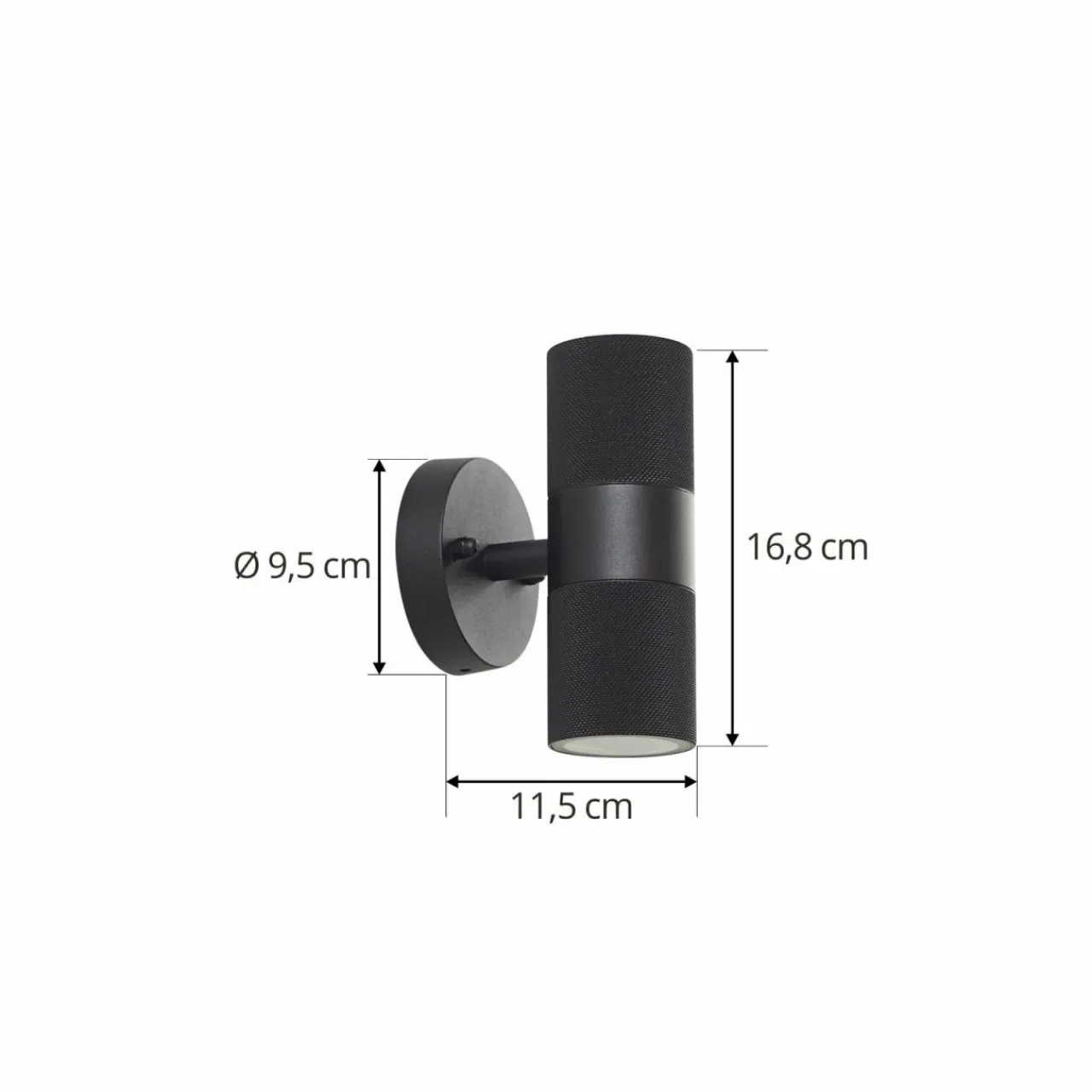 lindby_applique_dextrieur_jovane_noir_aluminium___lampes_2.webp Lindby applique d'extérieur Jovane, noir, aluminium, à 2 lampes^ Luminaires De Terrasse