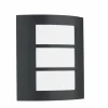 Lindby applique d'extérieur Vimal, E27, 26 cm, noir, aluminium^ Appliques Murales Extérieures