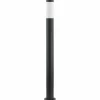 Lindby Borne lumineuse Statius, noir/opale, fer, 100 cm^ Bornes Éclairage Extérieur