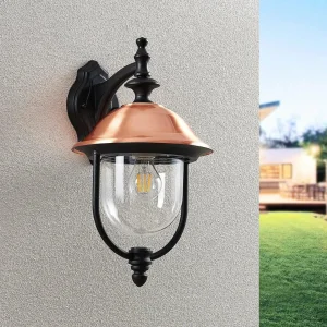 Lindby Clint applique extérieur lanterne suspendue^ Appliques Murales Extérieures