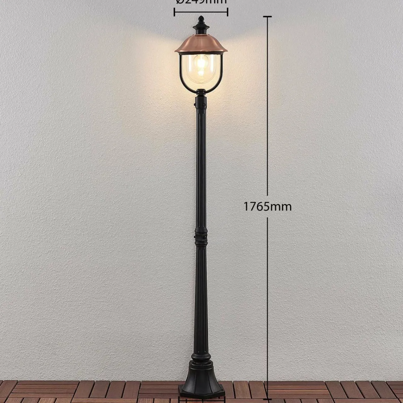 lindby_clint_lampadaire_dextrieur_1.webp Lindby Clint lampadaire d'extérieur^ Lampadaires D'Extérieur