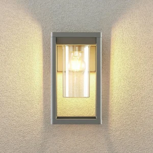 Lindby Estami applique d’extérieur, gris argenté^ Appliques Murales Extérieures