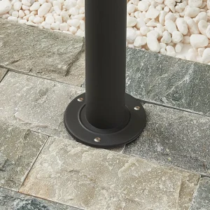 Lindby Filimon borne lumineuse, gris foncé, E27^ Bornes Éclairage Extérieur