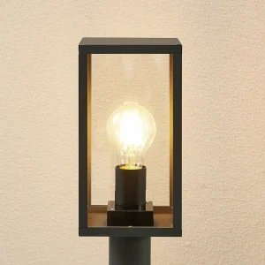 Lindby Filimon potelet, gris foncé, E27^ Potelets Extérieurs