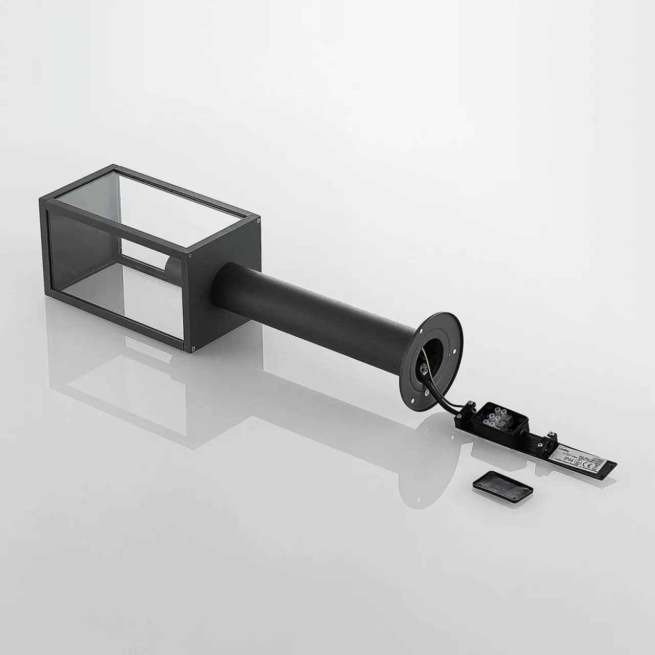 lindby_filimon_potelet_gris_fonc_e_6.webp Lindby Filimon potelet, gris foncé, E27^ Potelets Extérieurs