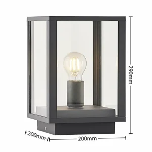 Lindby Giavanna luminaire pour socle, 29 cm^ Potelets Extérieurs