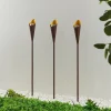 Lindby Jalf lampe solaire LED, x3, couleur rouille^ Lampes Décoratives